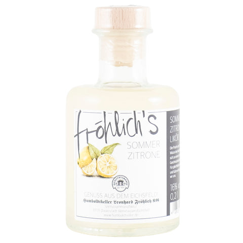 Fröhlich's Sommer Zitronen Likör